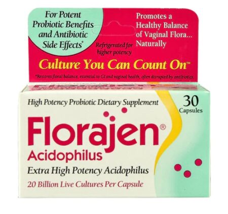 Florajen Acidophilus -- 20 billion - 30 Capsules