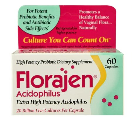 Florajen Acidophilus -- 20 billion - 60 Capsules