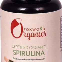Foxwood Organics Spirulina Orgânica Certificada - 90 Comprimidos Poderosos para sua Saúde