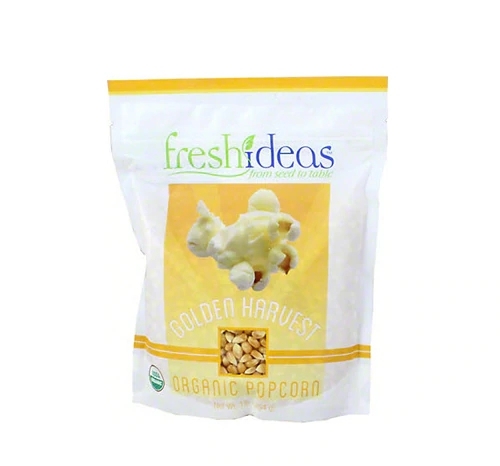 Pipoca Orgânica FreshIdeas Golden Harvest 454g - Sabor Natural e Saudável