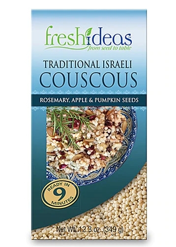 Cuscuz Israelense Tradicional FreshIdeas com Alecrim, Maçã e Sementes de Abóbora - 349g