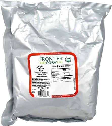 Fibra de Psyllium Orgânico Integral Frontier Co-Op - 454g: Saúde Digestiva e Bem-Estar Natural