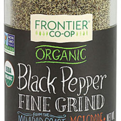 Pimenta do Reino Preta Orgânica Frontier Co-Op Moagem Fina 51g - Sabor e Bem-Estar