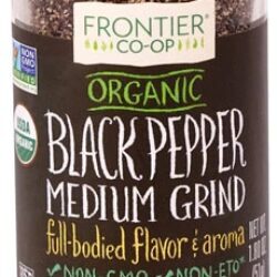 Pimenta do Reino Preta Orgânica Frontier Co-Op Moagem Média - Sabor e Aroma Intensos (51g)