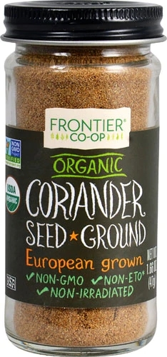 Coentro em Pó Orgânico Frontier Co-Op - 47g - Sabor Cítrico e Terroso