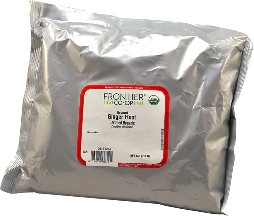 Gengibre Orgânico em Pó Frontier Co-Op - 454g | Saúde e Sabor Natural