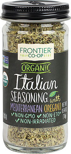 Tempero Italiano Orgânico Frontier Co-Op com Orégano - 18g (0.64 oz)