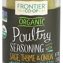 Tempero Orgânico para Aves Frontier Co-Op 34g: Sálvia, Tomilho e Cebola Premium