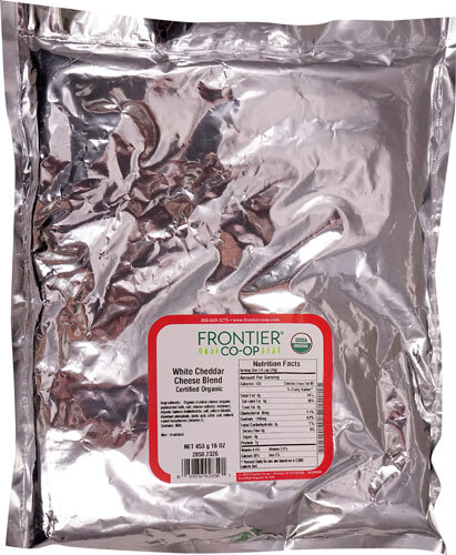 Queijo Cheddar Branco Orgânico Frontier Co-Op - 454g: Sabor Puro e Qualidade Superior