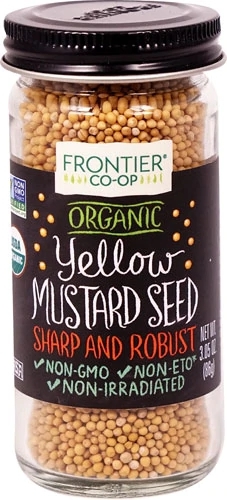 Semente de Mostarda Amarela Orgânica Frontier Co-Op - 86g (3.05 oz) - Pureza e Sabor Natural