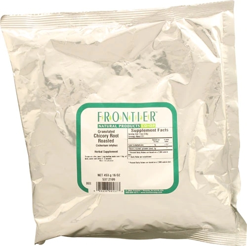 Chicória Torrada Granulada Frontier Natural Products - 454g (1 lb) - Bebida Saudável e Natural