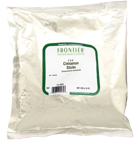 Canela em Pau Frontier Natural Products 2 3/4 Polegadas (454g) - Sabor e Saúde Pura
