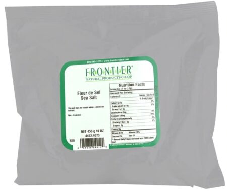 Frontier Natural Products Fleur de Sel Sea Salt -- 16 oz