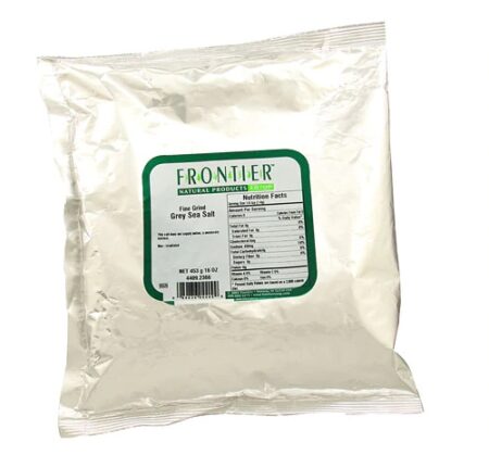 Frontier Natural Products Grey Sea Salt Fine Grind -- 16 oz