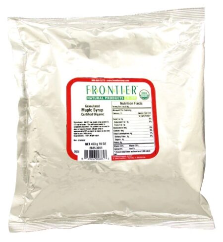 Frontier Natural Products Organic Maple Syrup Granulated -- 16 oz