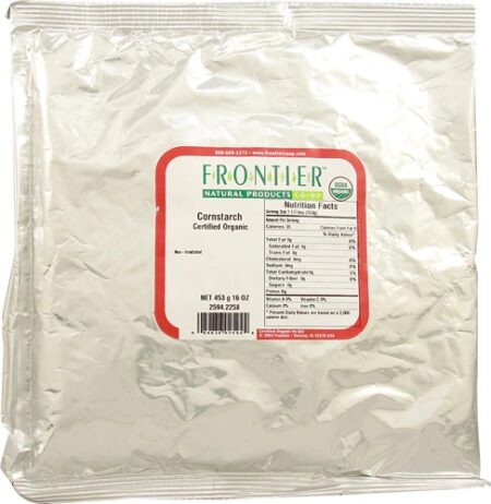 Frontier Natural Products Organic Cornstarch -- 16 oz