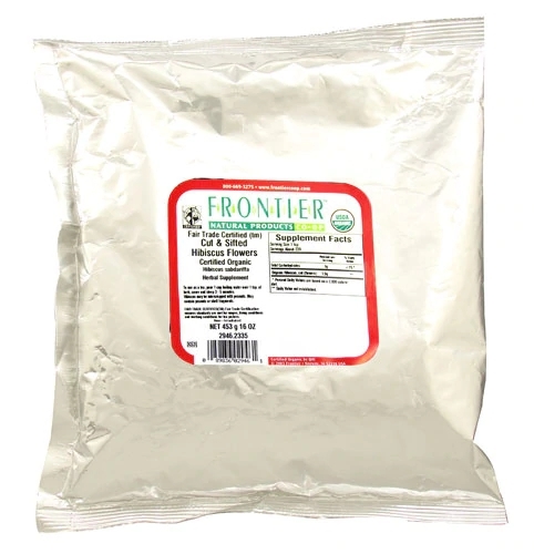 Flor de Hibisco Orgânico Fair Trade Certified Frontier Natural Products - 454g