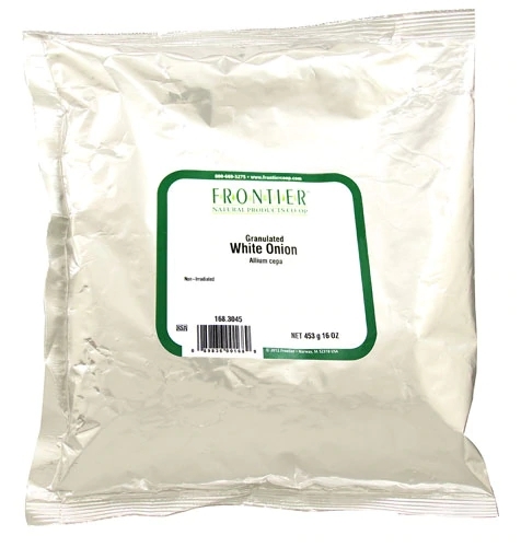 Cebola Branca Granulada Frontier Natural Products - 453g: Sabor Puro e Saúde