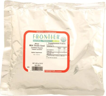 Frontier Natural Products Whole Organic Milk Thistle Seed -- 1 lb