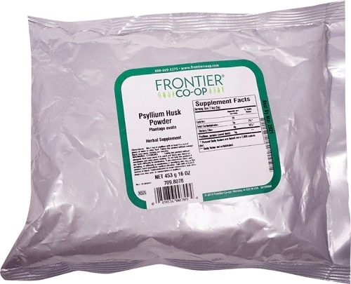 Pó de Psyllium Frontier - 454g: Fibra Solúvel Essencial para Saúde Digestiva e Bem-Estar