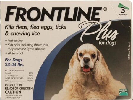 Frontline Plus for Dogs 23-44 lbs -- 3 Tubes