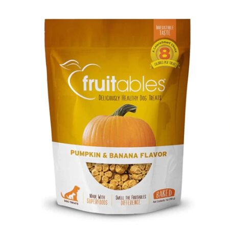 Fruitables Baked Dog Treats Pumpkin & Banana -- 7 oz