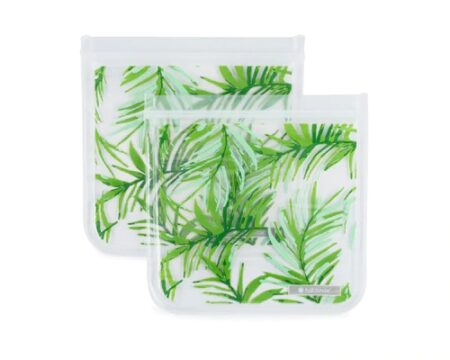 Full Circle Reuseable Sandwich Bags Palm Leaves -- 2 Bags