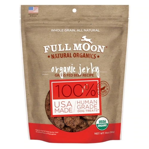 Petiscos Orgânicos Full Moon para Cães - Carne Bovina 397g - Nutrição e Saúde Superior