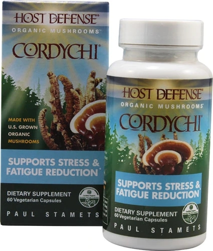 Fungi Perfecti Host Defense CordyChi® - 60 Cápsulas Vegetarianas: Vitalidade e Bem-Estar Holístico