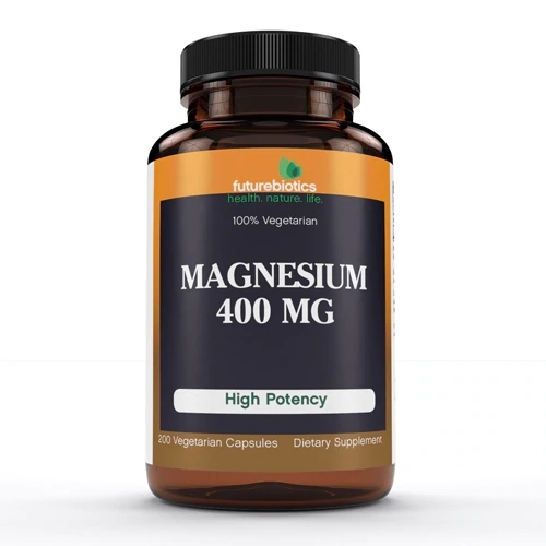 Futurebiotics Magnésio 400mg - 200 Cápsulas Vegetarianas: Energia e Bem-Estar Essencial