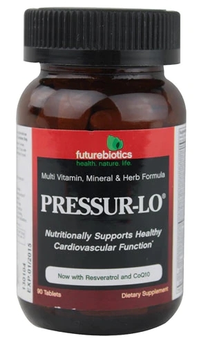Futurebiotics Pressur-Lo™ 90 Tabletes - Suporte ao Bem-Estar Cardiovascular