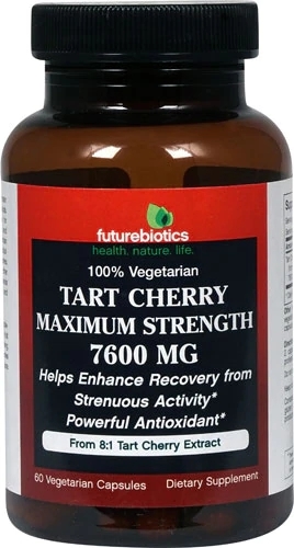 Futurebiotics Tart Cherry Máxima Potência - 7600 mg - 60 Cápsulas Vegetarianas | Saúde e Bem-Estar