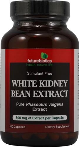 Futurebiotics Extrato de Feijão Branco 500mg - 100 Cápsulas: Seu Aliado Natural para Controle de Peso e Bem-Estar
