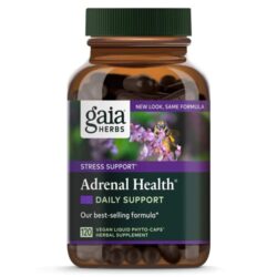 Gaia Herbs Adrenal Health® Daily Support - 120 Cápsulas Veganas Líquidas para Saúde Adrenal
