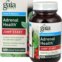 Gaia Herbs Adrenal Health Jump Start: 60 Cápsulas Veganas Líquidas para Saúde Adrenal