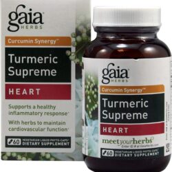 Gaia Herbs Curcumin Synergy™ Cúrcuma Supreme Coração - 60 Phyto-Caps Líquidas Vegetarianas