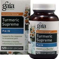 Gaia Herbs Curcumin Synergy™ Cúrcuma Supreme para Dor - 60 Phyto-Caps Líquidas Vegetarianas