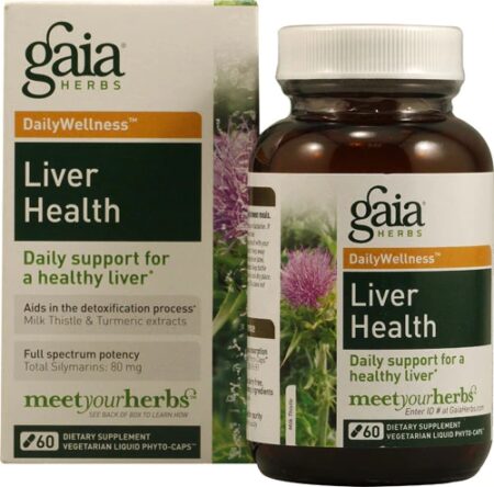 Gaia Herbs DailyWellness™Liver Health -- 60 Vegetarian Liquid Phyto-Caps™