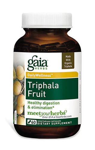 Gaia Herbs DailyWellness™ Triphala Fruit - 60 Cápsulas Vegetais Líquidas