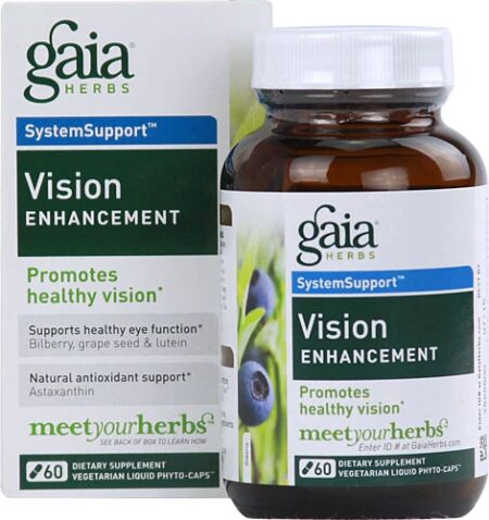 Gaia Herbs Healthy Vision -- 60 Liquid Phyto Caps