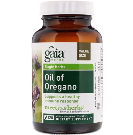 Gaia Herbs Single Herbs Oil of Oregano -- 120 Vegan Liquid Phyto-Caps®