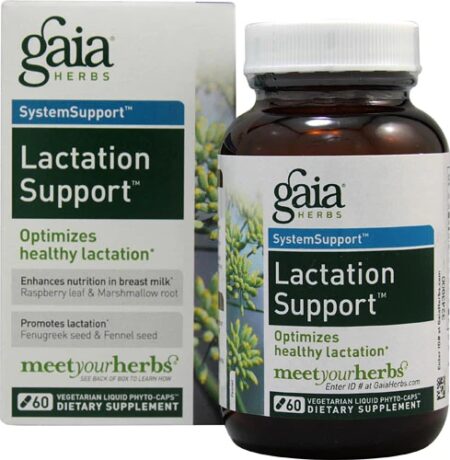 Gaia Herbs SystemSupport™ Lactation Support® -- 60 Vegetarian Liquid Phyto-Caps™