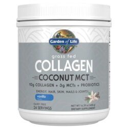 Colágeno Garden of Life com Coco e MCTs Sabor Baunilha - 407g