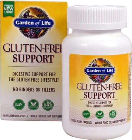 Garden of Life Gluten-Free Support -- 90 Vegetarian Capsules