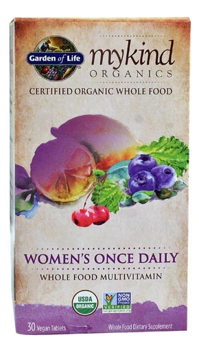 Garden of Life Mykind Organics Multivitamínico Vegano Diário para Mulheres - 30 Comprimidos