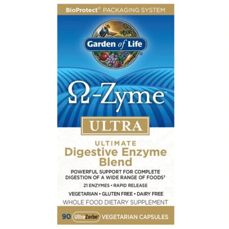 Garden of Life O-Zyme™ Ultra Ultimate Digestive Enzyme Blend -- 90 Vegetarian Capsules