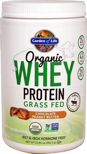 Garden of Life Whey Protein Orgânico Grass Fed Chocolate Peanut Butter - 12 Porções | Energia Pura e Sabor Incrível