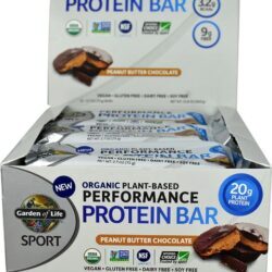 Garden of Life Sport Barra de Proteína Performance Sabor Pasta de Amendoim e Chocolate - 12 Barras (Aprox. 60g cada)