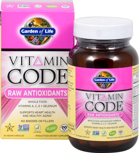 Garden of Life Vitamin Code RAW Antioxidantes Veganos - 30 Cápsulas