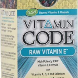 Garden of Life Vitamin Code® RAW Vitamina E™ - 60 Cápsulas Vegetarianas - Potência e Pureza para sua Saúde